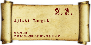 Ujlaki Margit névjegykártya