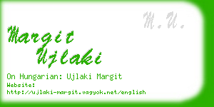 margit ujlaki business card